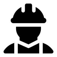 Very clean and tidy builders icon