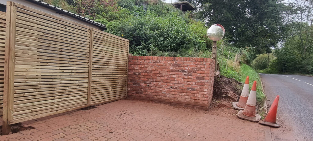 brickwork retaining wall bridgenorth img seven