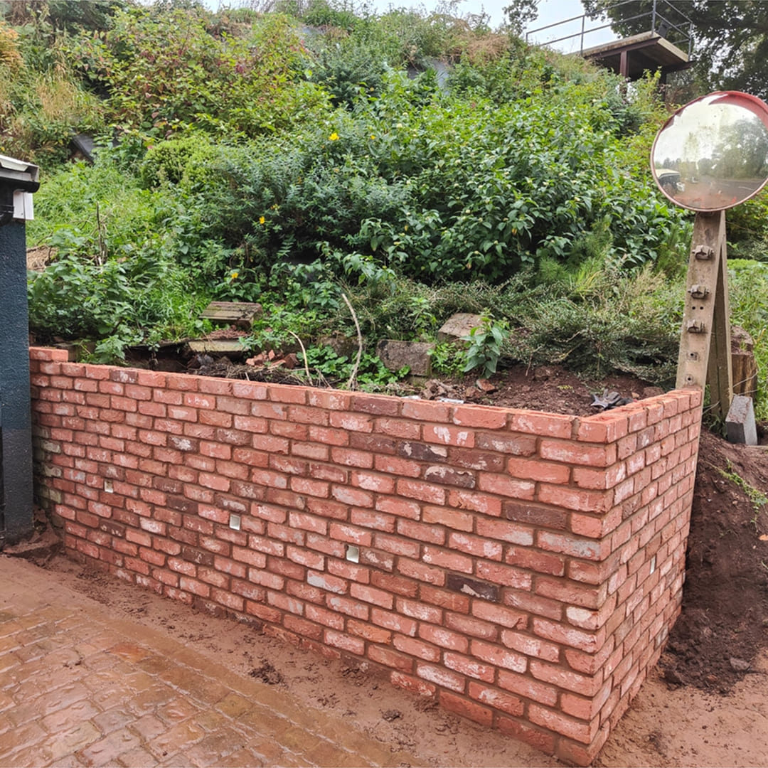 brickwork retaining wall bridgenorth img three