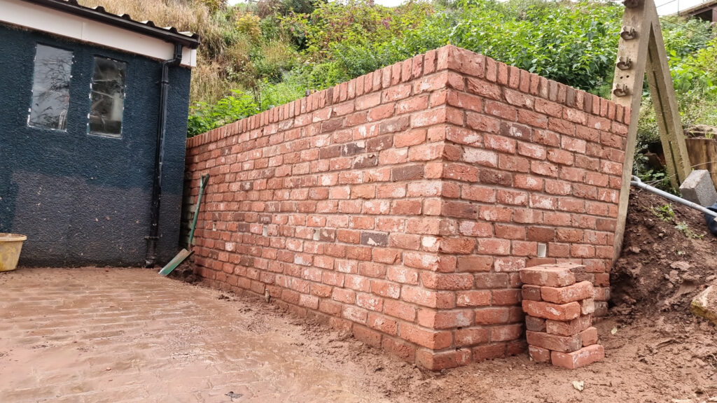 brickwork retaining wall bridgenorth img two